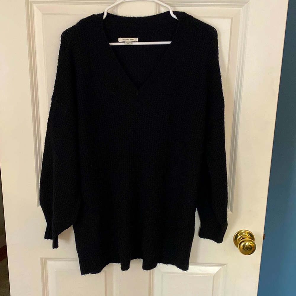 American Eagle waffle knit tunic sweater